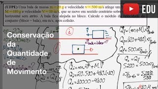 Conservação da Quantidade de Movimento [upl. by Mohkos]