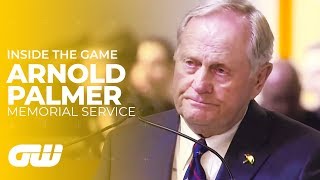 Arnold Palmer Memorial Service With Words From Jack Nicklaus amp Grandson Sam Saunders  Golfing World [upl. by Ymarej]