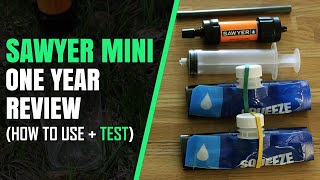 Sawyer Mini Water Filter Review Testing in Dirty Water How to Use Tips amp Hacks [upl. by Eimaraj]