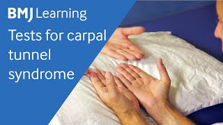 Tests for carpal tunnel syndrome  BMJ Learning [upl. by Taran862]