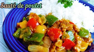 Sauté de Poulet aux Poivrons  Facile et rapide  Quick and Easy Chicken Stir Fry [upl. by Nosauq62]