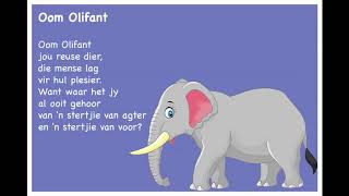 Oom Olifant  Kinderrympies in Afrikaans [upl. by Afihtan]