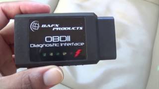 BAFX OBD II Code Reader Review  OBD2 Scanner First Use [upl. by Krongold298]