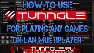 How To Play Any Game Online By Using Tunngle Tutorial [upl. by Eittol]