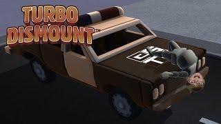 I CRASHED A POLICE CAR Turbo Dismount  Steam Game [upl. by Anson]