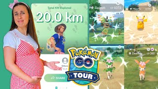 I played Unova Tour while 6 MONTHS PREGNANT PokemonGo [upl. by Ezalb]