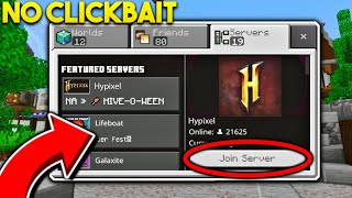 How To ACTUALLY Play Hypixel In MCPE  Minecraft PE Pocket Edition Xbox Windows 10 PS4 Switch [upl. by Aerdma]