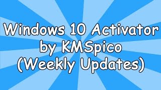 Windows 10 Activator KMSpico [upl. by Lednahs]