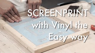 Easiest way to Screen Print with a Vinyl Cutter [upl. by Eilra]