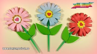 Cómo hacer FLORES DE PAPEL en 5 minutos 🌸🌼🌺 RECICLAJE [upl. by Selway]