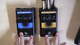 TC Helicon VoiceTone Pedals C1 amp T1 Review [upl. by Osrock]