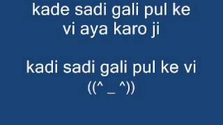 SADI GALI LYRICS ♥ TANU WEDS MANU HD HQ LYRICS ON SCREEN [upl. by Demetrius800]