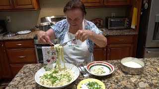 Italian Grandma Makes Fettuccine Alfredo [upl. by Darby]