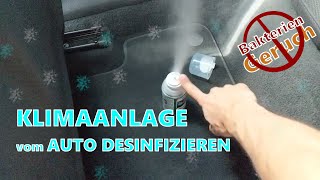 Auto Klimaanlage desinfizieren muffiger Geruch Lüftung [upl. by Aicat]