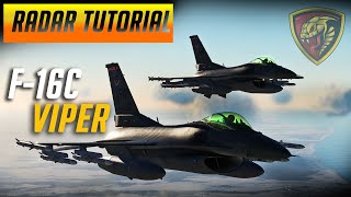 DCS F16C Viper Air to Air Radar TutorialComprehensive Explanation [upl. by Tacklind106]