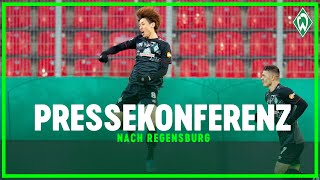 Jahn Regensburg  Werder Bremen 01  Pressekonferenz nach dem DFBPokal Viertelfinale [upl. by Drogin272]