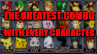 The Greatest Combo With Every Character in Super Smash Bros Melee [upl. by Asilef]