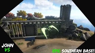 Ark Survival Evolved  Herbivore Island Epic Base Tour [upl. by Ibrik448]