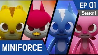 MINIFORCE Season1 Ep1 New Heroes [upl. by Lyrrehs]