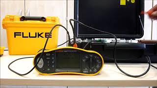 Fluke 1654 Die Niederohmmessung VDE 0100 VDE 0105 Installationstester Anlagentester [upl. by Dacy]