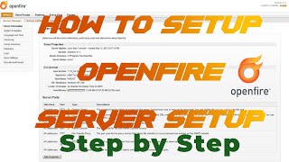 OPENFIRE SERVER SETUP WITH MYSQL DATABASE [upl. by Lewes]