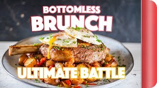 THE ULTIMATE BOTTOMLESS BRUNCH BATTLE  Sorted Food [upl. by Lledrev]