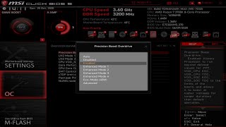 How To Enable Precision Boost Overdrive PBO From BIOS  MSI B450 Tomahawk Max [upl. by Autum328]