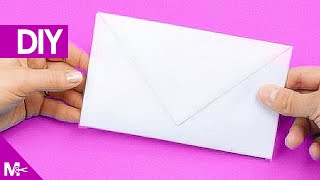 ► Como hacer un SOBRE CARTA de Papel en 5 MINUTOS 💌 [upl. by Ycnalc]