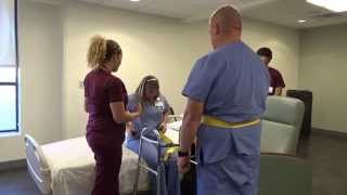 Physical Therapy Transfer Training  How To Transfer From Wheelchair To Bed [upl. by Cara312]