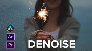 VIDEO DENOISER using Davinci Adobe Premiere and After Effects [upl. by Sulakcin474]