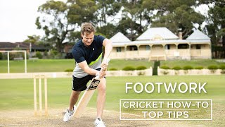 Footwork  Top Tips  Cricket HowTo  Steve Smith Cricket Academy [upl. by Joly]