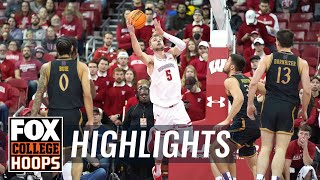 Northwestern Wildcats vs Wisconsin Badgers Highlights  CBB on FOX [upl. by Larentia112]