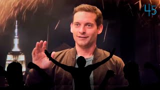 Las MEJORES REACCIONES del Público al ver a TOBEY MAGUIRE [upl. by Kandace]