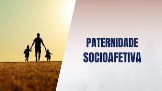 Paternidade socioafetiva [upl. by Idmann]