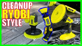 NEW Ryobi Power Scrubbers Review  EZ Cleaning WORKS UNDERWATER [upl. by Ailalue]