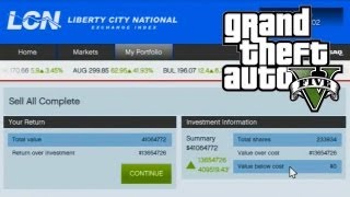 GTA 5  How to Make Money Using The Stock Market Guide GTA V [upl. by Ontine78]