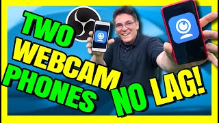 iVcam USB Tutorial  TWO PHONE WEBCAMS  Switch Them With Hotkeys in OBS Studio [upl. by Yrrag]