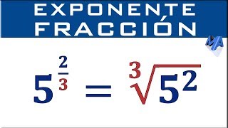 Potencia con exponente fracción [upl. by Ainatnas]