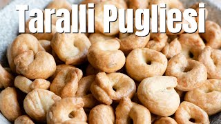 TARALLI PUGLIESI ITALIAN SNACK [upl. by Hak688]