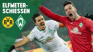 DFB Pokal Pavlenka amp Kruse entscheiden Elfmeterschießen  Borussia Dortmund  Werder Bremen 57 [upl. by Schurman]