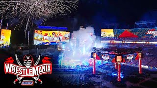 WrestleMania 37 set reveal at Raymond James Stadium [upl. by Veriee692]