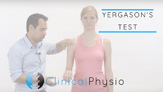 Yergasons Test  Clinical Physio [upl. by Llennahs]