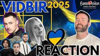 🇺🇦 Vidbir REACTION All Songs  Ukraine🇺🇦  Eurovision 2025 [upl. by Okim488]