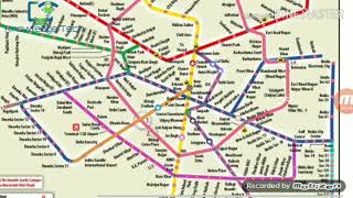 Delhi Metro Map [upl. by Tull952]