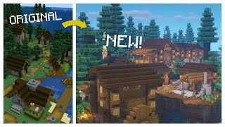 Minecraft Transforming a SPRUCE VILLAGE [upl. by Noreg]