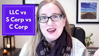 LLC vs S Corp vs C Corp  Which Business Entity Should I Choose [upl. by Gaut]