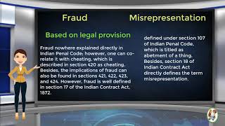 What is Difference Between Fraud amp Misrepresentation [upl. by Whitehouse]