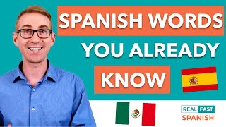 1001 Spanish Words You Already Know  Spanish Cognates [upl. by Nairadal]