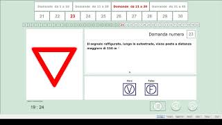 Quiz PATENTE B  ESAME DI TEORIA  SIMULAZIONE ESAME [upl. by Mcneil]