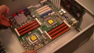 How to build a server computer Part1 Installing the motherboard [upl. by Elletnuahc]